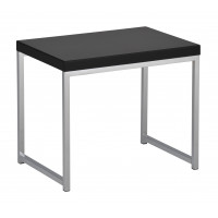 OSP Home Furnishings WST09-BK Wall Street Chrome and Black End Table